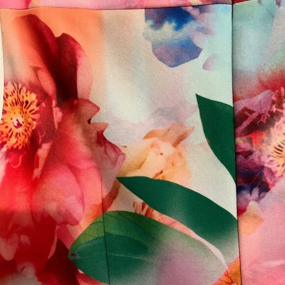 Calvin Klein Size 4 Floral Dress - Picture 4 of 5